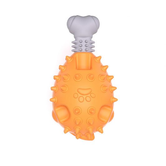 Vocal Molar TPR Chicken Leg Dog Teething Toy