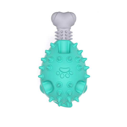 Vocal Molar TPR Chicken Leg Dog Teething Toy