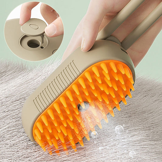 3 in 1 Electric Pet Grooming Comb - Steamy Massage