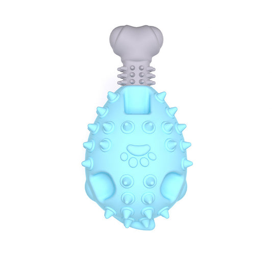 Vocal Molar TPR Chicken Leg Dog Teething Toy