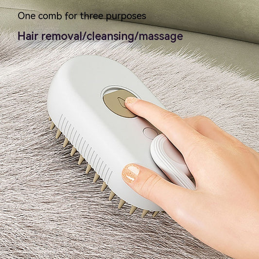 3 in 1 Electric Pet Grooming Comb - Steamy Massage