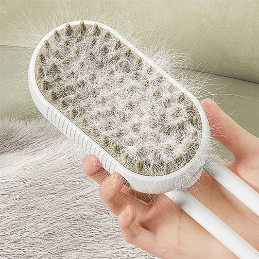 3 in 1 Electric Pet Grooming Comb - Steamy Massage